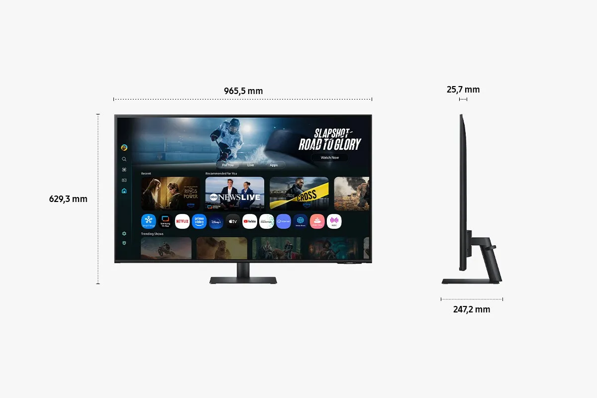 Samsung M7 43" Smart Monitor (M70F) 4K UHD 60Hz 4ms Vision AI – Bild 5