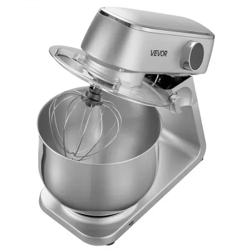 VEVOR Knetmaschine Küchenmaschine zum Backen, 1800 W Teigmaschine mit Edelstahlschüsseln (7,4 L) & Knethaken & Rührbesen & Schneebesen, 10-Gang einstellbare kippbare Rührmaschine Standmixer – Bild 10