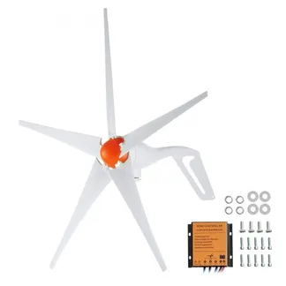 VEVOR 500 W Windkraftanlage 12 V Windgenerator 5-Blatt-Windkraftgenerator mit MPPT-Regler einstellbare Windrichtung und 2,5 m/s Startwindgeschwindigkeit geeignet für Zuhause Bauernhof Wohnmobile Boote VEVOR 500 W Windkraftanlage 12 V Windgenerator 5-Blatt-Windkraftgenerator mit MPPT-Regler einstellbare Windrichtung und 2,5 m/s Startwindgeschwindigkeit geeignet für Zuhause Bauernhof Wohnmobile Boote