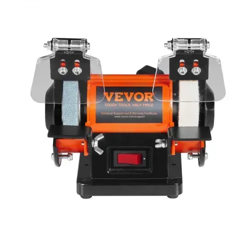 VEVOR Doppelschleifer Doppelschleifmaschine 3590 U/min 150 mm 50 W Profi Schleifmaschine Schleifbock mit Spritzschutz inkl 3 Polierscheiben – Bild 10
