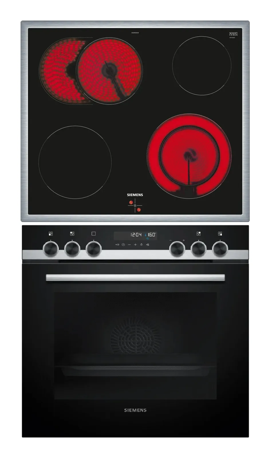 Siemens HE578BBS3 + EA64RGNA1E Kochgeräte-Set Keramik Elektrischer Ofen Siemens HE578BBS3 + EA64RGNA1E Kochgeräte-Set Keramik Elektrischer Ofen