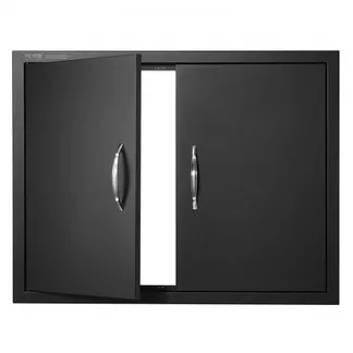 VEVOR Grill-Zugangstür, 788x610x46 mm, doppelte Außenküchentür, flächenbündig montierte Kaltplattentür, vertikale Wandtür mit Griffen, für Grillinsel Grillstation (Edelstahl + ölbesprühtes Produkt) VEVOR Grill-Zugangstür, 788x610x46 mm, doppelte Außenküchentür, flächenbündig montierte Kaltplattentür, vertikale Wandtür mit Griffen, für Grillinsel Grillstation (Edelstahl + ölbesprühtes Produkt)