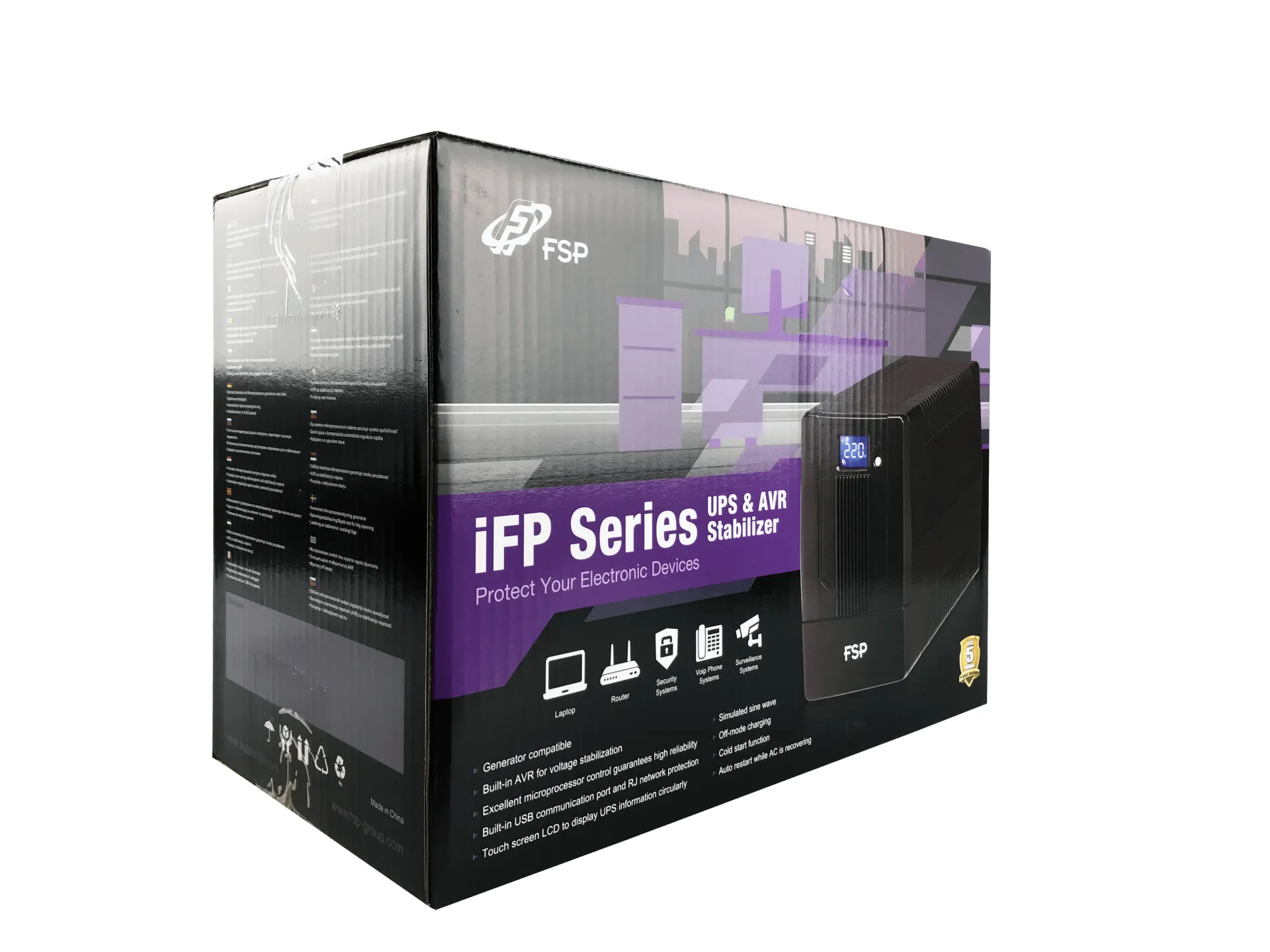FSP iFP 1500 Unterbrechungsfreie Stromversorgung (USV) Line-Interaktiv 1,5 kVA 900 W 2 AC-Ausgänge – Bild 7