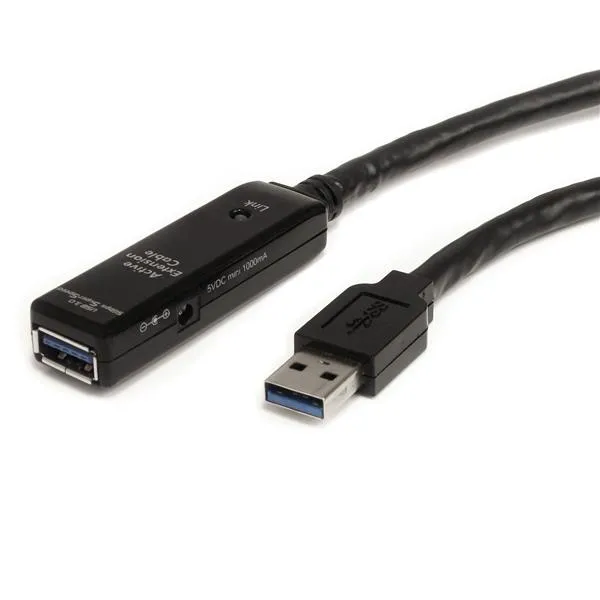 StarTech.com 5 m aktives USB 3.0 Verlängerungskabel – Stecker/Buchse StarTech.com 5 m aktives USB 3.0 Verlängerungskabel – Stecker/Buchse