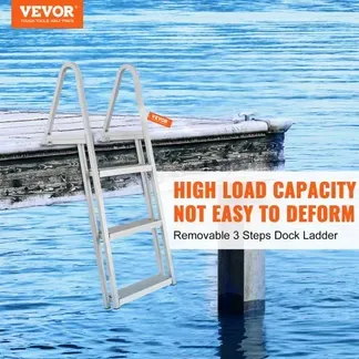 VEVOR Anlegeleiter 3 Stufen 159kg Bootsanlegeleiter abnehmbar 610x455x1225mm VEVOR Anlegeleiter 3 Stufen 159kg Bootsanlegeleiter abnehmbar 610x455x1225mm