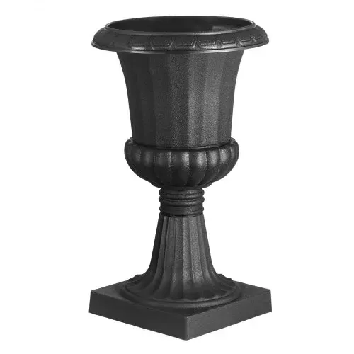 VEVOR Blumenspindel aus Kunststoff, 25x42 cm, 2er-Pack, Pflanzpokal. Pflanzkübel, Pflanzschale, schwarze Blumentöpfe, für die Veranda, Hochzeit, Party, Zuhause, Bühne, Balkon, Terrassendekoration – Bild 8