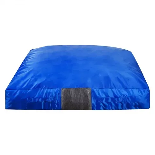 VEVOR Crashpad 150 x 150 cm, Kindermatte mit Schaumstoffblöcken & Waschbarem Bezug, Weiche Schaumstoff-Landezone, Fallschutzmatte, Ausstattung für Sinnesräume zum Springen Entspannen Spielen Blau – Bild 9
