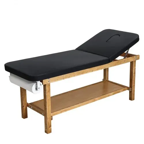 VEVOR Untersuchungsliege 227 kg, Ruheliege aus Holz, Praxisliege mit verstellbarer Rückenlehne, Ablagefach & Papierrollenspender für Krankenhäuser, Kliniken & Reha-Zentren, 1895x700x770 mm – Bild 9