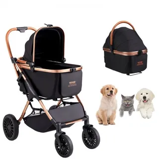 VEVOR Hundebuggy 59x85x105cm Hundewagen 30kg Tragfähigkeit Faltbarer Hundetrolley Aluminium-Rahmen 800D Oxford-Gewebe Nylon-Netzfenster 4 PU-Räder Hundebox Tierbuggy Katzenbuggy Haustier Transport VEVOR Hundebuggy 59x85x105cm Hundewagen 30kg Tragfähigkeit Faltbarer Hundetrolley Aluminium-Rahmen 800D Oxford-Gewebe Nylon-Netzfenster 4 PU-Räder Hundebox Tierbuggy Katzenbuggy Haustier Transport