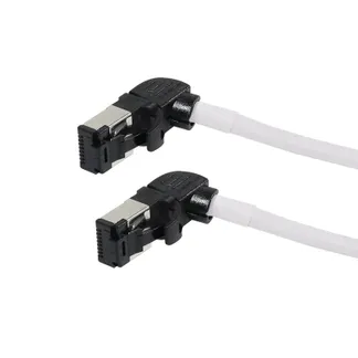 Patchkabel RJ45, CAT6A 500Mhz, 10m, weiss, S/FTP, slimline rund d=4,5mm, TPE/LSZH(Superflex), AWG28, mit CAT7 Rohk., drehbarer Stecker, Synergy21 Patchkabel RJ45, CAT6A 500Mhz, 10m, weiss, S/FTP, slimline rund d=4,5mm, TPE/LSZH(Superflex), AWG28, mit CAT7 Rohk., drehbarer Stecker, Synergy21