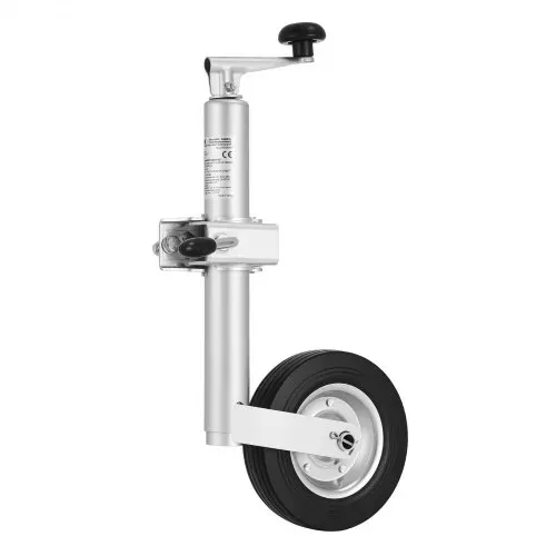 VEVOR Stützrad bis 150 kg Belastbar, Bugrad 550–780 mm Höhenverstellbar, Anhängerrad, Anhängerstütze mit Einzelrad & ergonomischem Griff, geeignet für Anhänger, Wohnwagen & Boots – Bild 8