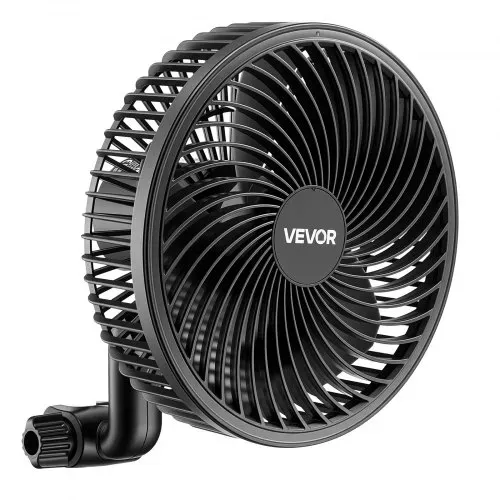 VEVOR Grow Ventilator mit Clip Oszillierend, 10 W-Clip-Ventilator mit USB-Anschluss, 9 Geschwindigkeitsstufen & Zirkulationsmodus, Umluftventilator für Umluft & Kühlung in Growbox, Growzelt, 2er-Set – Bild 10