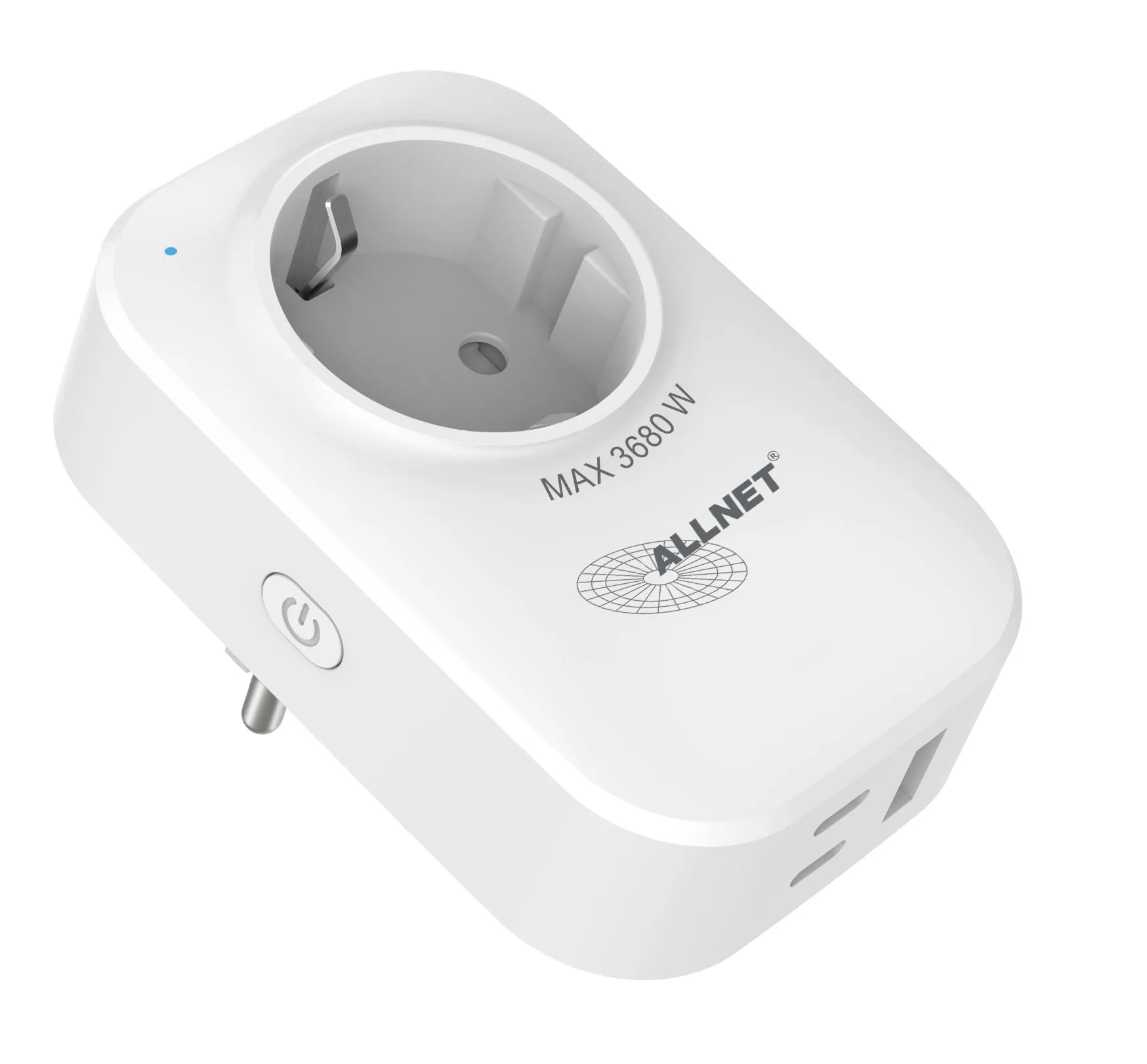 ALLNET ESP32 WiFi Schaltsteckdose ALL3079 inkl. Strommessung & USB-Ladegerät, 2in1 WIFI-Smart-Plug & USB Ladegerät ALLNET ESP32 WiFi Schaltsteckdose ALL3079 inkl. Strommessung & USB-Ladegerät, 2in1 WIFI-Smart-Plug & USB Ladegerät