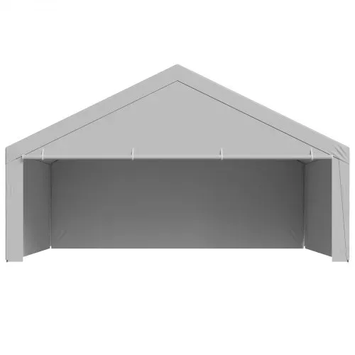 VEVOR Carport-Ersatzdach, 6x6 m, tragbare Garagenzeltplane mit Seitenwänden, UV-beständig, strapazierfähige Autounterstandsplane, grau, Rahmen nicht im Lieferumfang enthalten – Bild 9