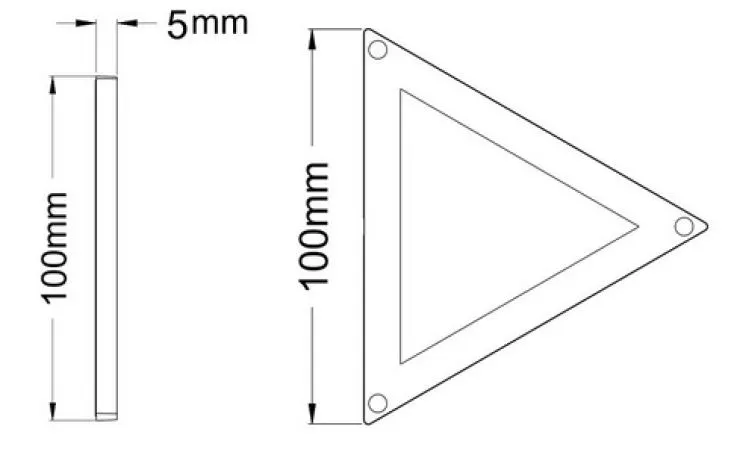 Synergy 21 LED light panel mini 100 triangle ww – Bild 2