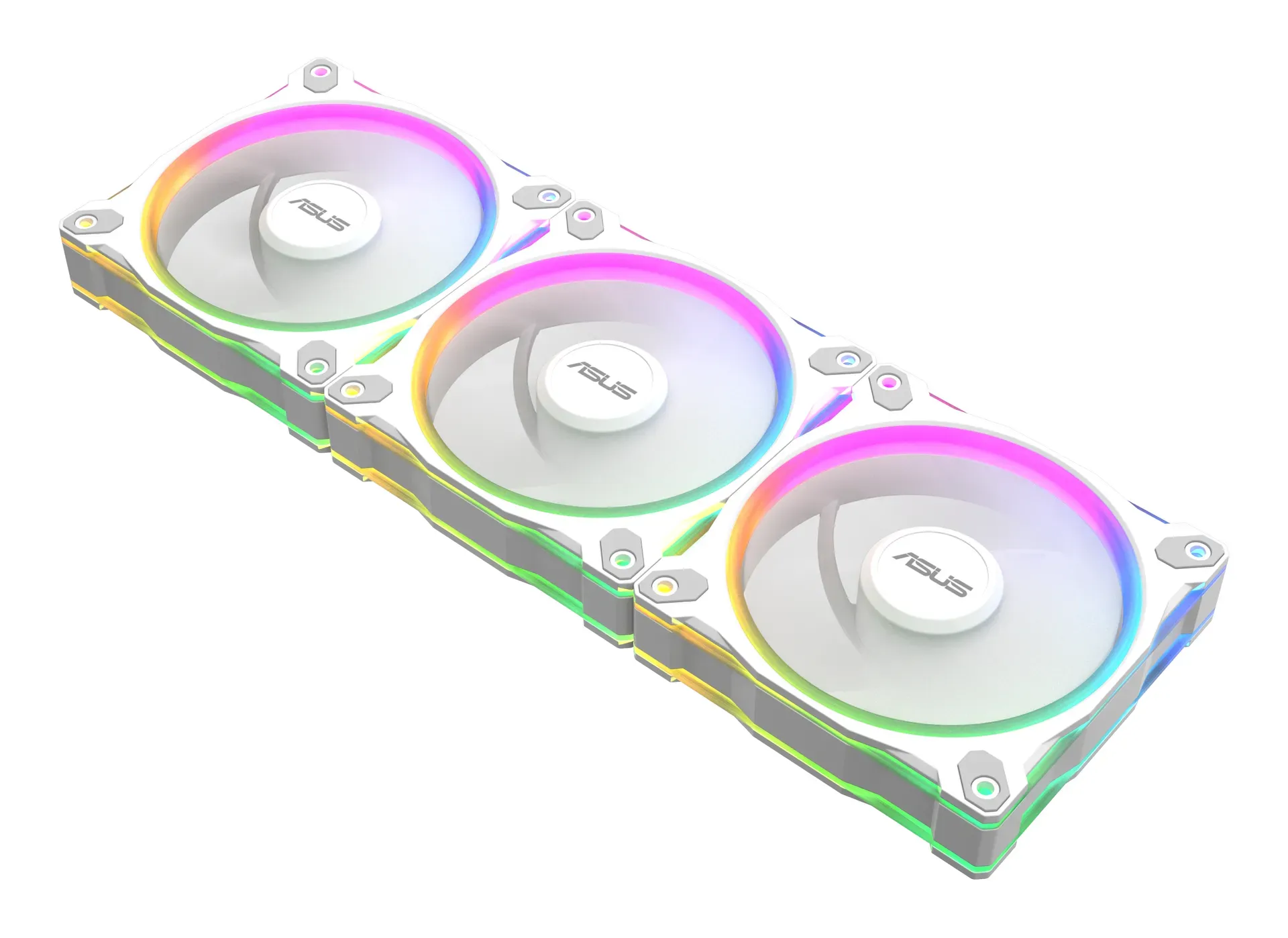 ASUS Prime MR120 Fan ARGB White 3in1 Computergehäuse Ventilator 12 cm Weiß – Bild 3
