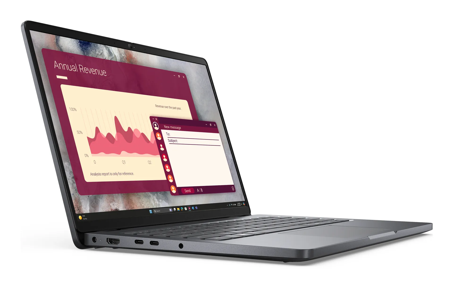 DELL Pro 14 PC14250 Intel Core Ultra 5 225U Laptop 35,6 cm (14") Full HD+ 16 GB DDR5-SDRAM 512 GB SSD Wi-Fi 6E (802.11ax) Windows 11 Pro Deutsch Schwarz – Bild 2