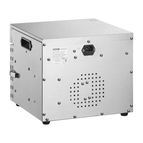 VEVOR Dörrgerät Dörrautomat 6 Edelstahlschalen, elektrischer 400 W Futtertrockner mit einstellbarer Temperatur, Gefriertrockner für Trockenfleisch Fleisch Obst Gemüse Kräuter Hundeleckerlis – Bild 9