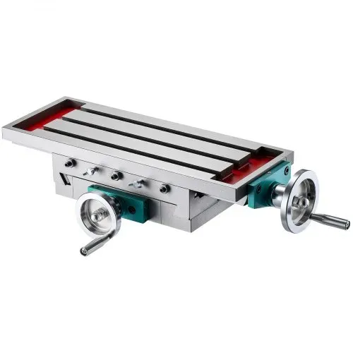 VEVOR Frästisch 17,7 × 6,7 Zoll(450 x 170 mm) Compound Slide Frästisch 30 kg Multifunktions-Arbeitstisch Kreuzfräsmaschine Compound 2 Achsen 4 Wege für alle Bohrständer Tischbohrfräsmaschine – Bild 9