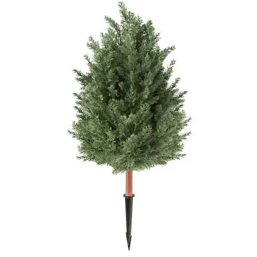 VEVOR Künstliche Pflanze 2 Stk. Künstlicher Zedernbaum mit Erdspieß 914mm, Dekopflanze für Wohnzimmer Balkon Büro Veranda Garten, UV-Beständig, Zedernpflanzen aus PE, Naturgetreu, Indoor & Outdoor – Bild 10