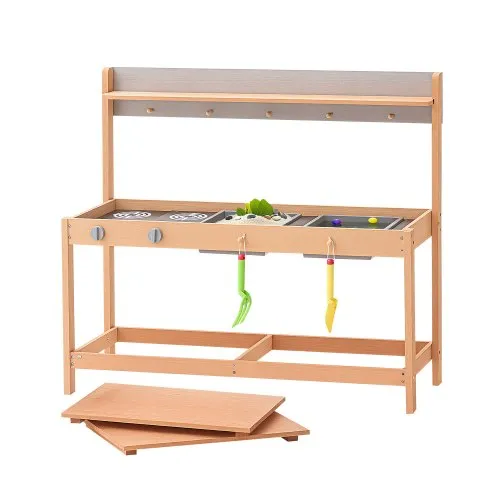 VEVOR Matschküche 1000x360x885 mm, Kinderküche, Holzspielzeug-Spielküchenset mit Zubehör, Outdoor-Spielset, Rollenspiel-Outdoor-Küche für Jungen und Mädchen, Kleinkinder-Spielküche mit Herd und Spüle VEVOR Matschküche 1000x360x885 mm, Kinderküche, Holzspielzeug-Spielküchenset mit Zubehör, Outdoor-Spielset, Rollenspiel-Outdoor-Küche für Jungen und Mädchen, Kleinkinder-Spielküche mit Herd und Spüle