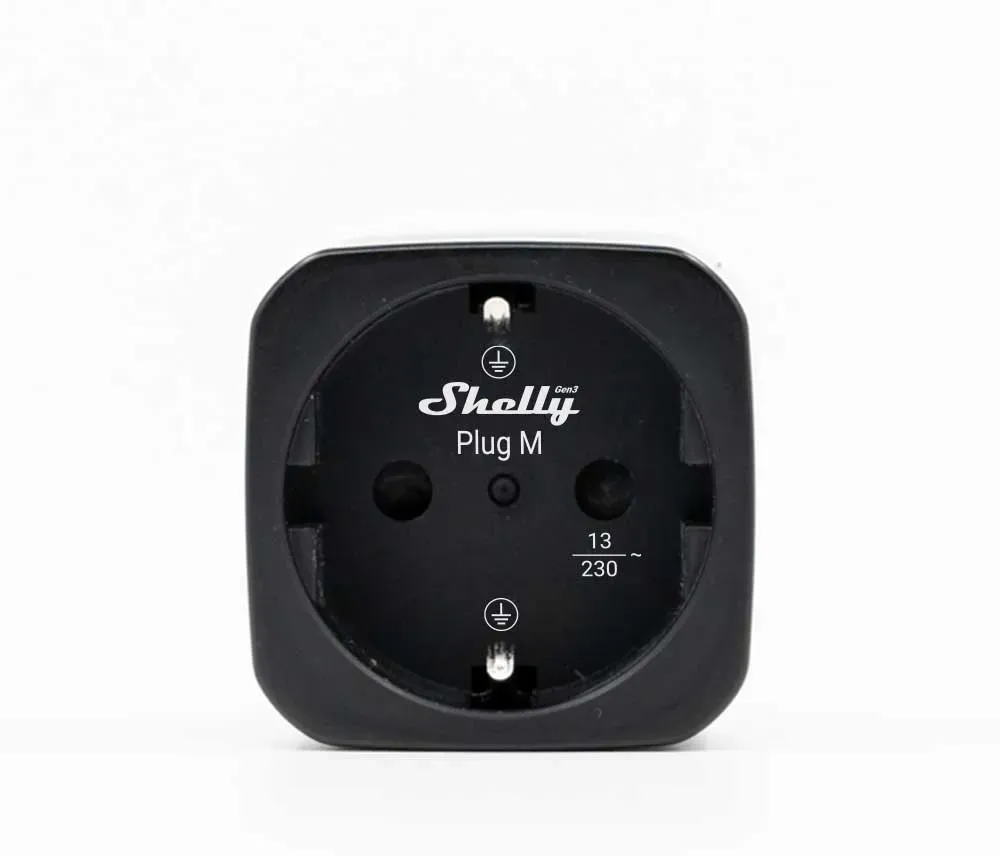 Shelly · Plug & Play "Plug M Gen3 Black" · 4er Set · Smarter Zwischenstecker · 13A · Messfunktion · WLAN · BT · schwarz – Bild 2