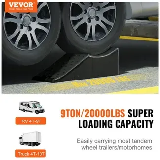 VEVOR Auto-Kunststoff-Tandemrad-Wechselrampe für Wohnwagen, Wohnmobil, 9072 kg, 1er-Pack VEVOR Auto-Kunststoff-Tandemrad-Wechselrampe für Wohnwagen, Wohnmobil, 9072 kg, 1er-Pack