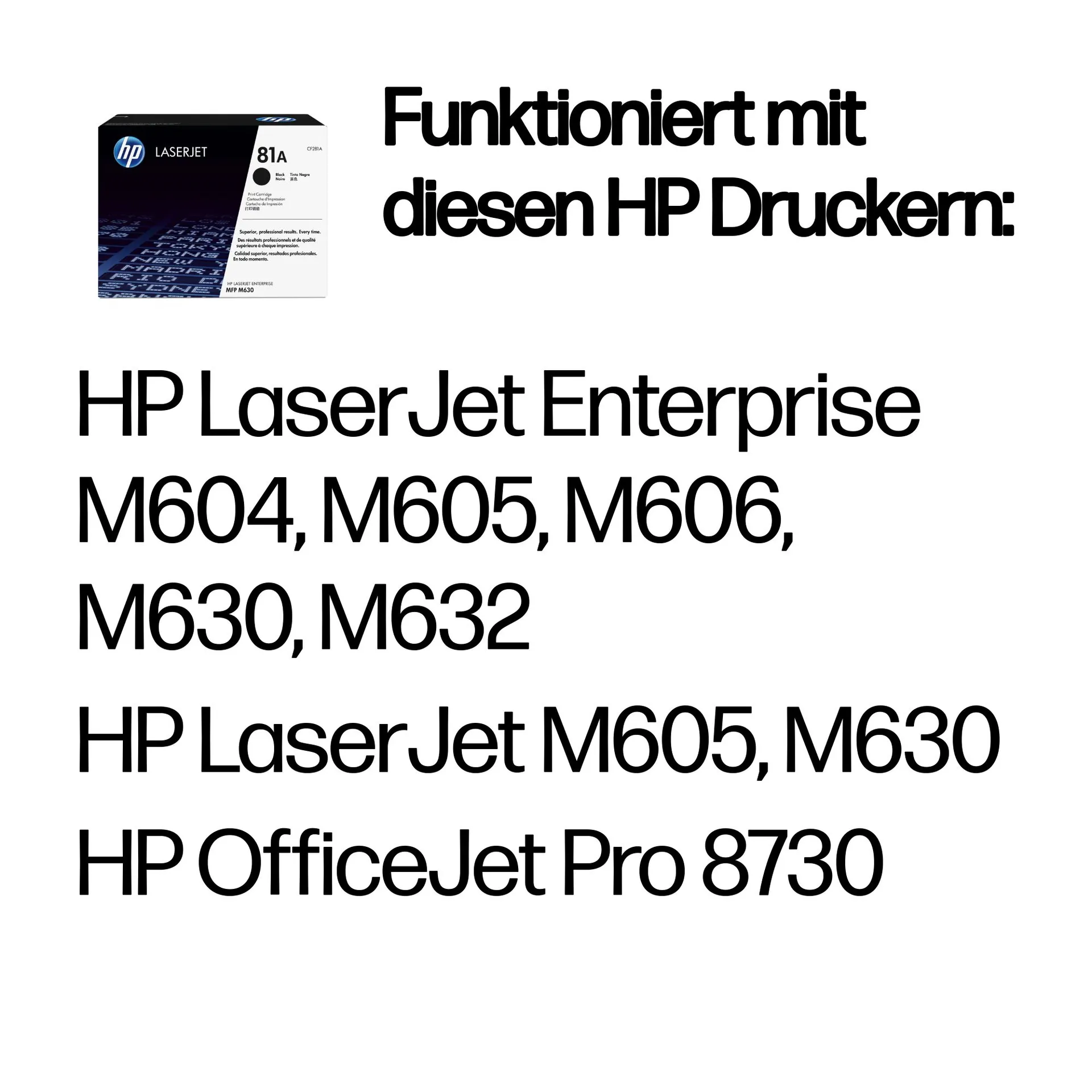 HP 81A Schwarz Original LaserJet Tonerkartusche – Bild 2