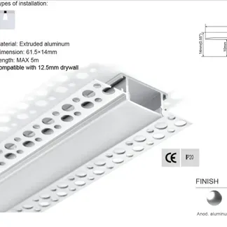 Synergy 21 LED U-Profil 200cm, ALU071 Rigipsprofil – weiß Synergy 21 LED U-Profil 200cm, ALU071 Rigipsprofil – weiß