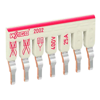 Schachtelbrücker WAGO, 7-fach, isoliert, hellgrau, 400V, 25A, Schachtelbrücker WAGO, 7-fach, isoliert, hellgrau, 400V, 25A,