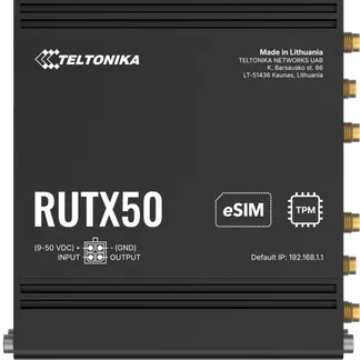 Teltonika · Router · RUTX50 · 5G Modem Router/WLAN · eSIM Teltonika · Router · RUTX50 · 5G Modem Router/WLAN · eSIM