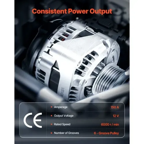 VEVOR Autolichtmaschine 84143543, für Chevy Express 2500 V6 4,3 l, V8 6,0 l 2018–2019, GMC Sierra 1500 2014–2016, Yukon 2015–2019, Kfz-Ersatzlichtmaschine 104211-8340, 22747894, TN1042119110 – Bild 2