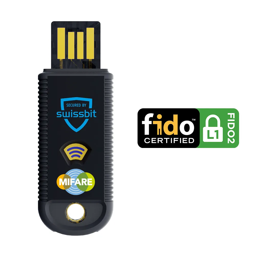 Swissbit iShield Key 1.1 FIDO2 USB-A + Mifare in Einzelverpackung Swissbit iShield Key 1.1 FIDO2 USB-A + Mifare in Einzelverpackung