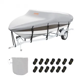 VEVOR Bootspersenning Abdeckplane Bootsplane, 518–579 cm Persenning Schlauchboot 600D Oxford-Gewebe Bootspersenning Abdeckung mit Aufbewahrungstasche 435 x 300 mm, Angelboot Bootsabdeckplane Grau VEVOR Bootspersenning Abdeckplane Bootsplane, 518–579 cm Persenning Schlauchboot 600D Oxford-Gewebe Bootspersenning Abdeckung mit Aufbewahrungstasche 435 x 300 mm, Angelboot Bootsabdeckplane Grau
