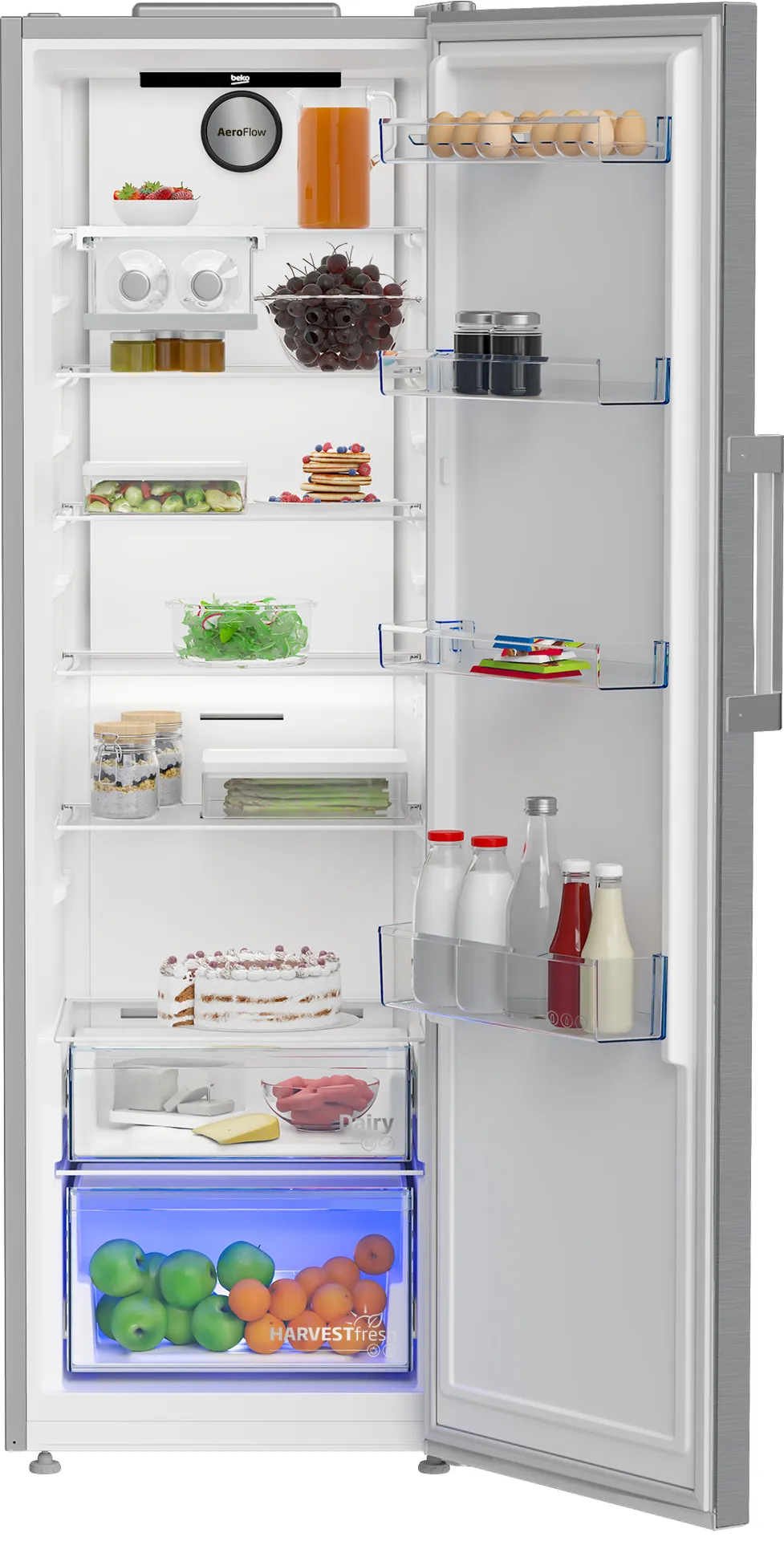 Beko B3RMLNE444HXB Kühlschrank Freistehend 365 l Edelstahl – Bild 5