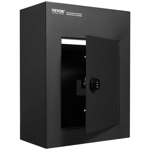 VEVOR Mauerdurchwurf Briefkasten, robuster Einbaubriefkasten aus Stahl für Wände mit einer Dicke von 70 bis 200 mm, Zahlenschloss, 330 x 178 x 430 mm Mauerbriefkasten, schwarz – Bild 9