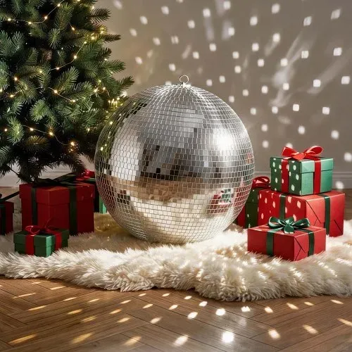 VEVOR Spiegelkugel Discokugel Mirrorball 500 mm Diskokugel mit Aufhängering, für Party- & Heimdekoration DJ Tanzclub, Equipment für Lichteffekte & Partybeleuchtung, 360°-Reflexion, Wiederverwendbar – Bild 7