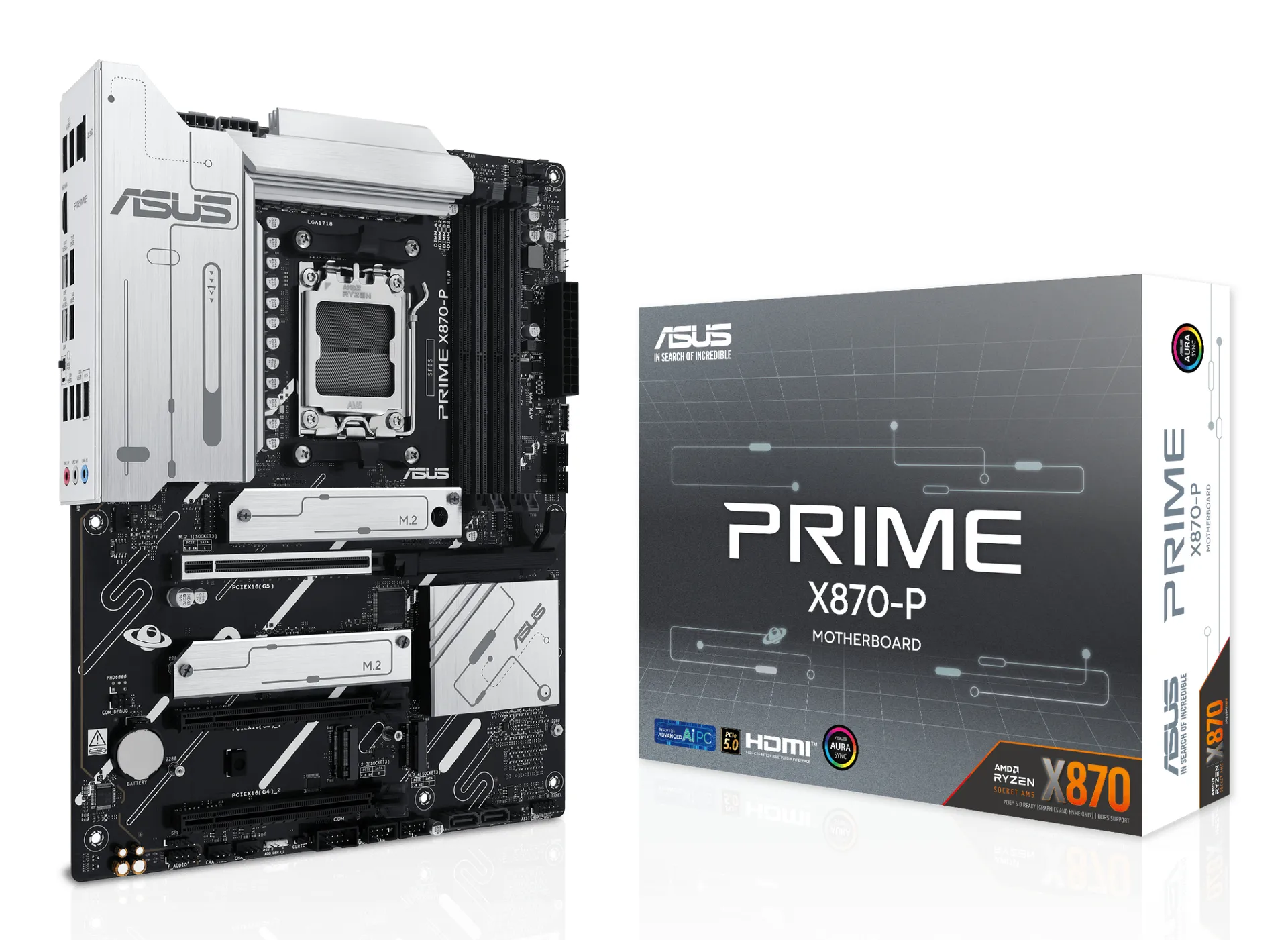 ASUS PRIME X870-P AMD X870 Sockel AM5 ATX ASUS PRIME X870-P AMD X870 Sockel AM5 ATX
