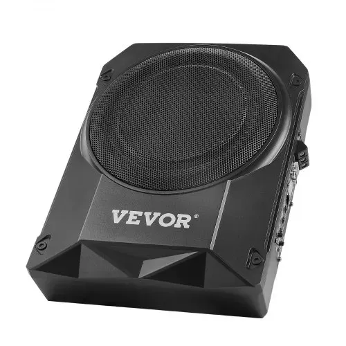 VEVOR Untersitz Auto Subwoofer 400 W 254 mm schlanker Auto Subwoofer mit Stromversorgung, Subsystem mit eingebautem Verstärker, Hoch-/Niedrigpegel-Eingang und Lautstärkeregler für SUVs Lkws – Bild 8