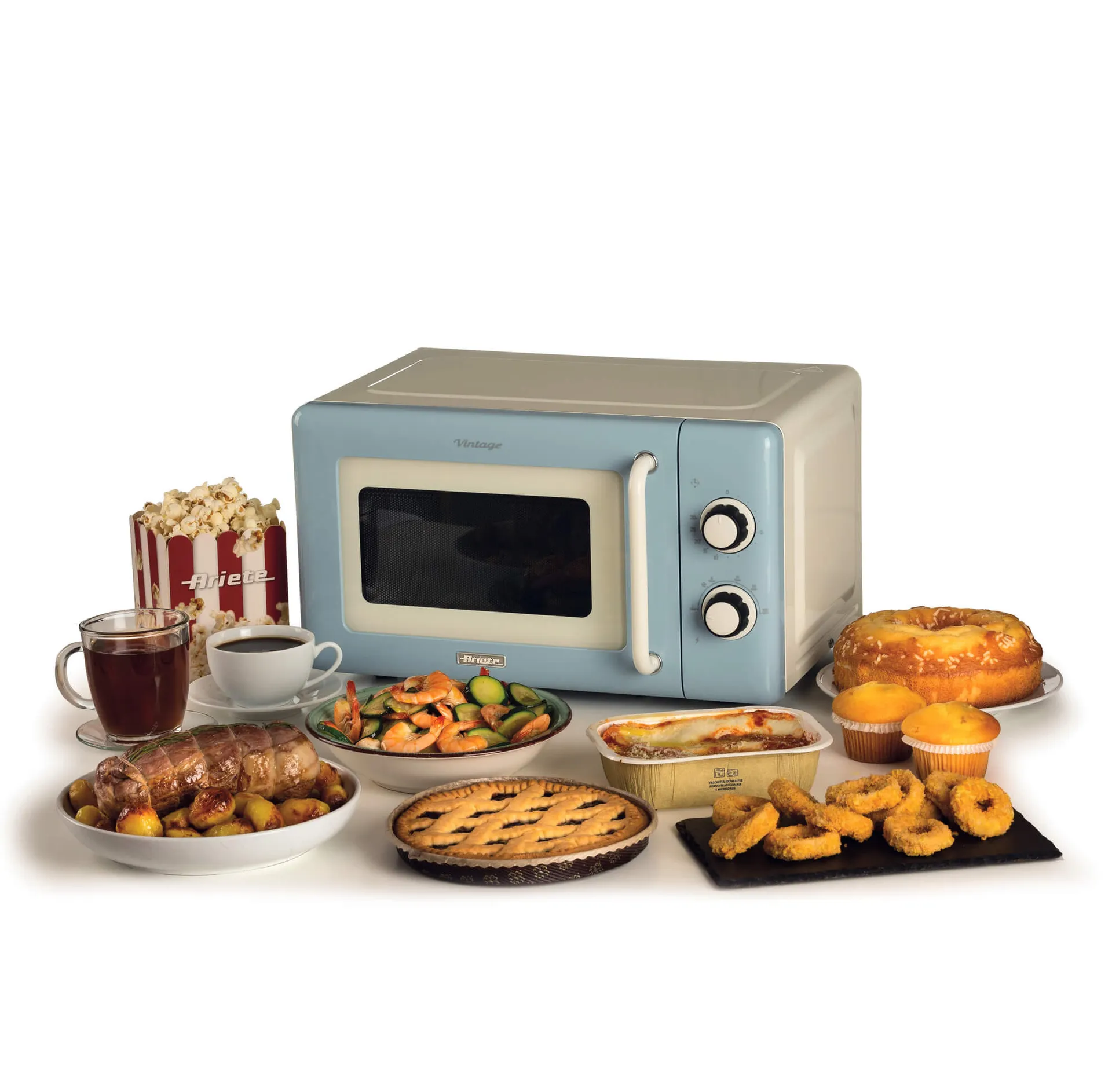 Ariete Vintage Line 3960/05 Hellblau Solo-Mikrowelle Arbeitsplatte 20 l 800 W – Bild 2