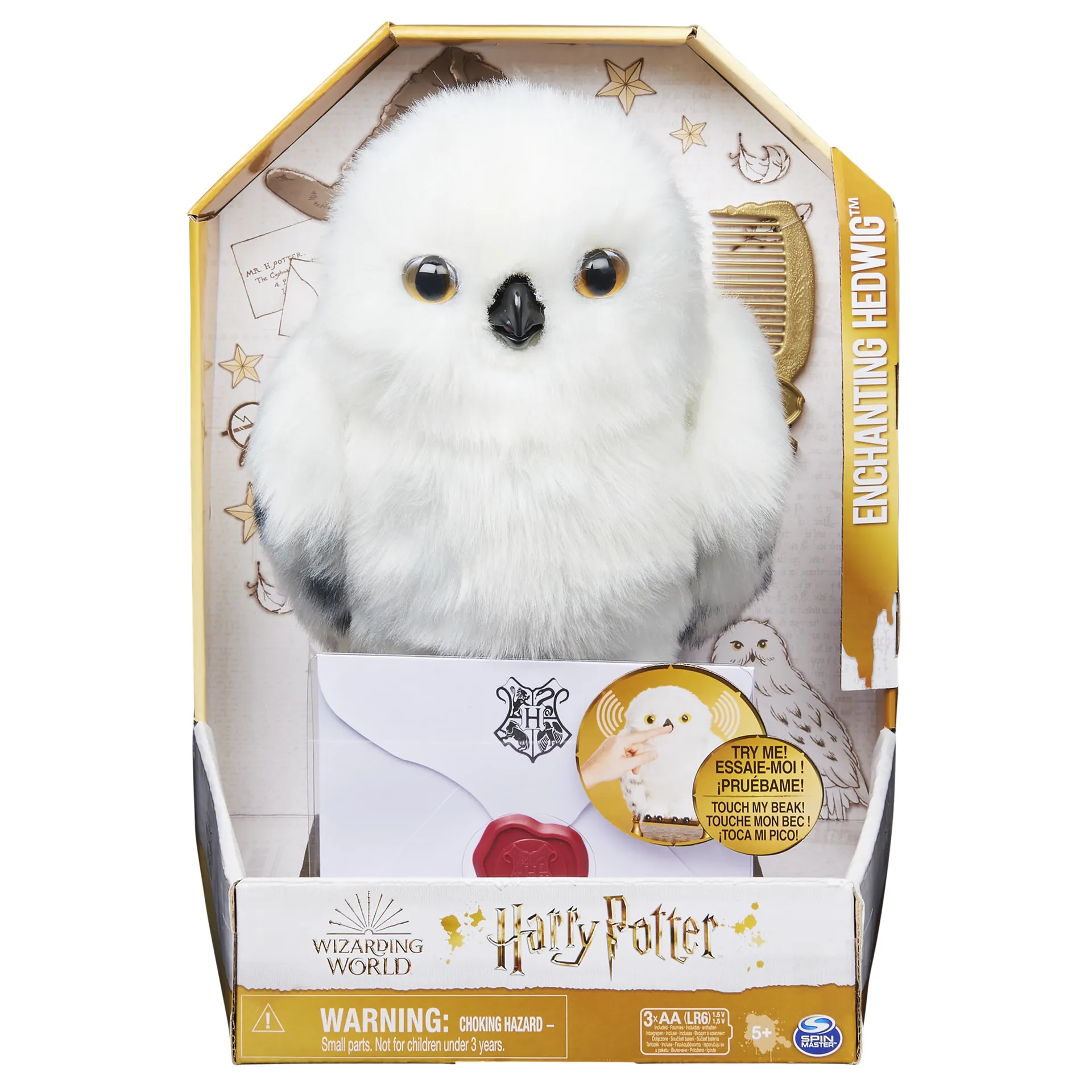 Wizarding World Harry Potter - Interaktive Plüsch-Eule Hedwig mit über 15 Geräuschen und Bewegungen – Bild 2