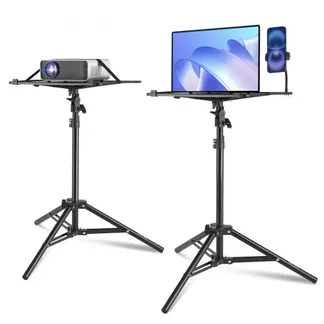VEVOR Projektorständer Laptopständer-Stativ, höhenverstellbar von 685 bis 1600 mm, tragbares Projektor-Stativ mit Ablage & Schwanenhals-Telefonhalter, für Filme im Freien Büro zu Hause 5 kg belastbar VEVOR Projektorständer Laptopständer-Stativ, höhenverstellbar von 685 bis 1600 mm, tragbares Projektor-Stativ mit Ablage & Schwanenhals-Telefonhalter, für Filme im Freien Büro zu Hause 5 kg belastbar