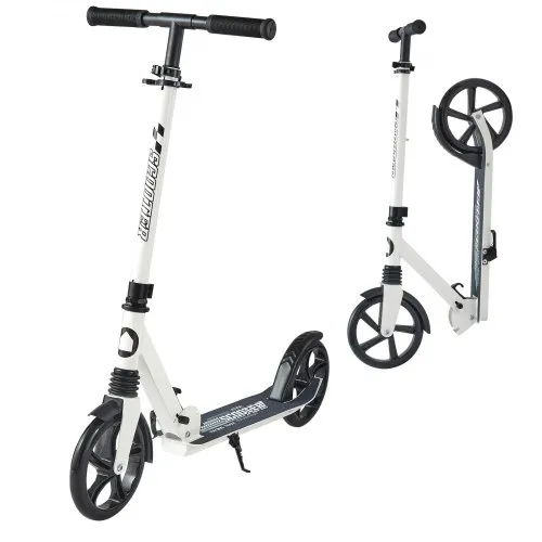 VEVOR Scooter (2 Räder) für Kinder ab 8 Jahren, Cityroller Kinderroller Straßenroller mit höhenverstellbarem Lenker & rutschfestem Deck, faltbarer Tretroller bis zu 100 kg, Schwarz + Weiß VEVOR Scooter (2 Räder) für Kinder ab 8 Jahren, Cityroller Kinderroller Straßenroller mit höhenverstellbarem Lenker & rutschfestem Deck, faltbarer Tretroller bis zu 100 kg, Schwarz + Weiß