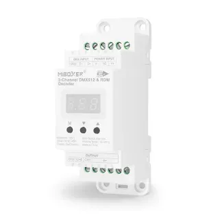 Miboxer Hutschiene DMX 3-Kanal LED Controller DMX-Serie Miboxer Hutschiene DMX 3-Kanal LED Controller DMX-Serie