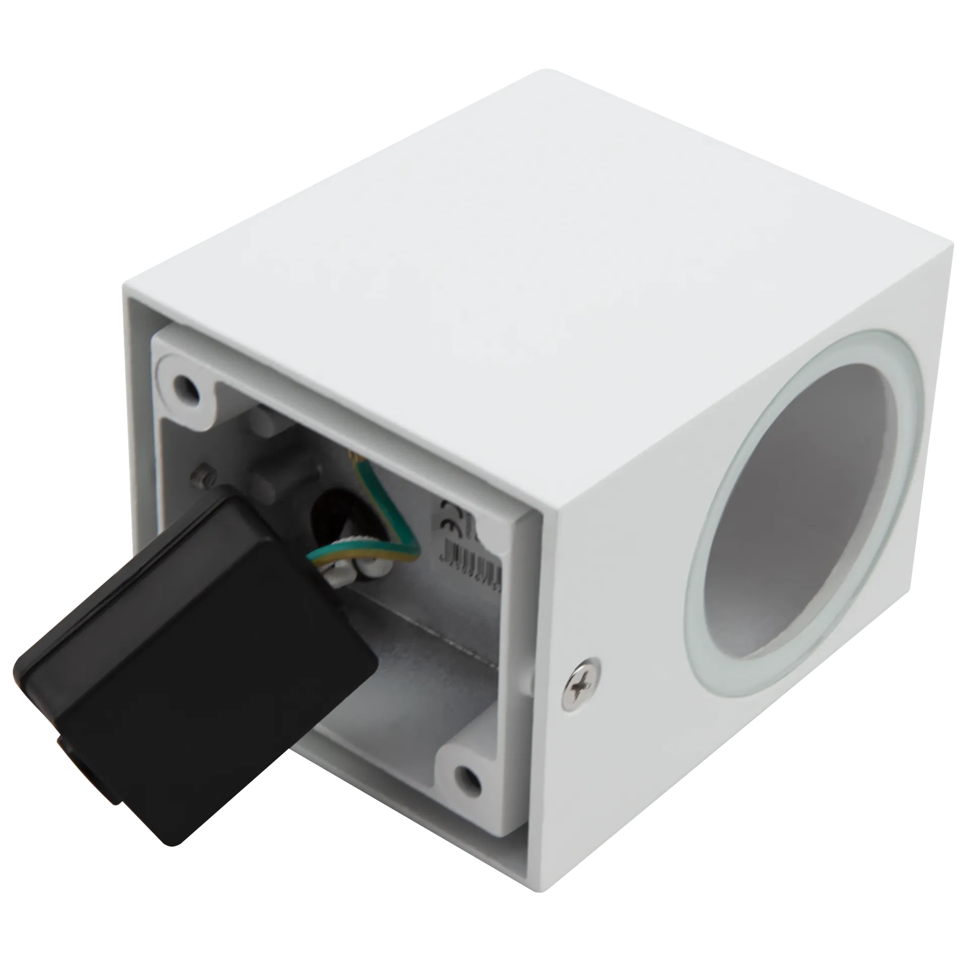 Wandleuchte McShine ''Square-W'' weiß, IP44, 1x GU10, Aluminium Gehäuse – Bild 2