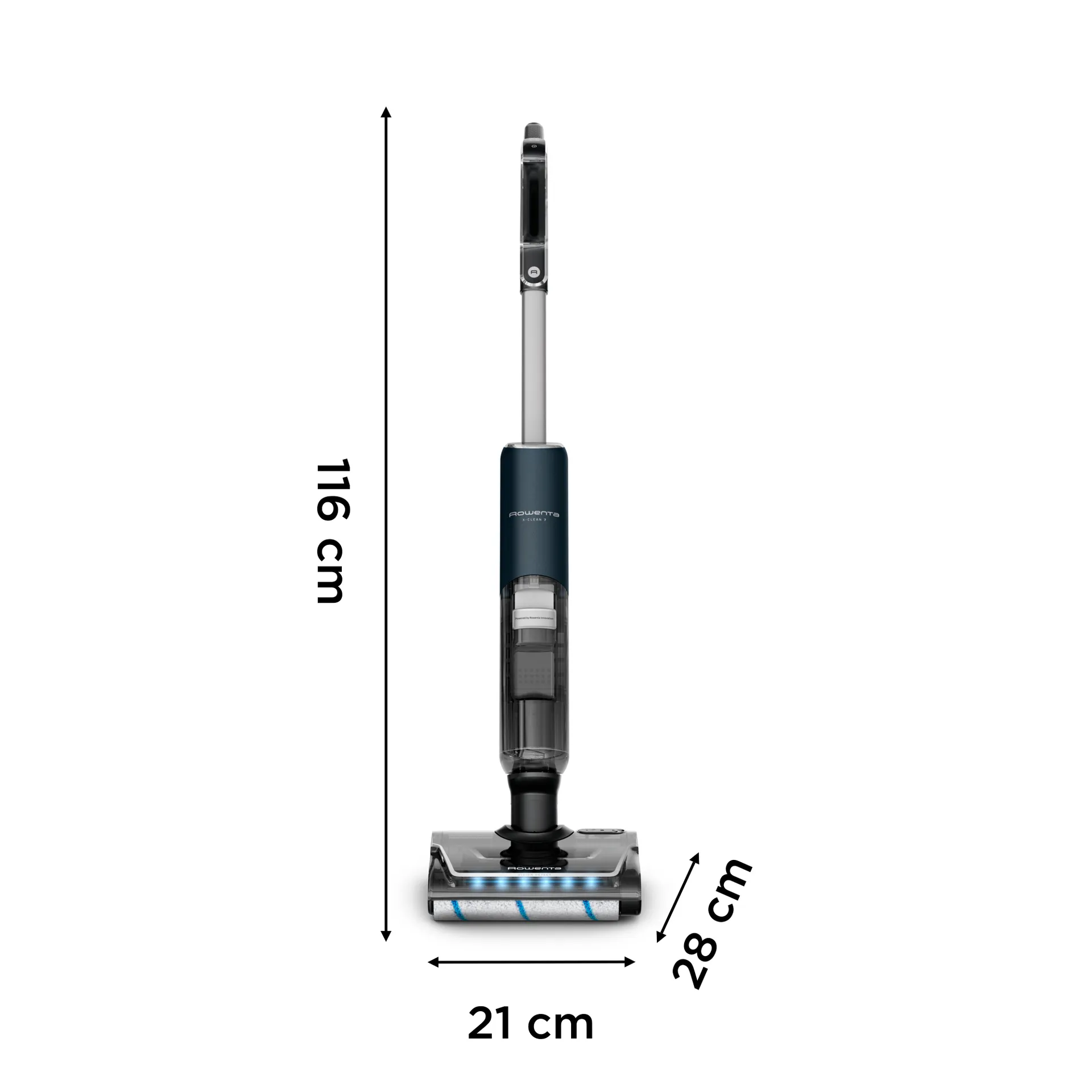 Rowenta X-Clean 7 GZ5735E0 Stabstaubsauger/Elektrischer Besen Akku Trocken&Nass Beutellos 0,5 l Schwarz, Chrom – Bild 4