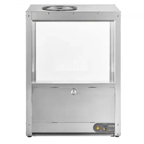VEVOR Kommerzielle Nacho-Maschine 80 L, Elektrischer Chip-Wärmer 300 W mit Heizplatte & Wärmelampe & Ablenkplatte, Nacho-Chip-Wärmer aus Edelsstahl für Popcorn Kartoffelchips Erdnusschips – Bild 10