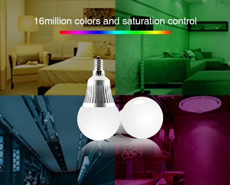 MiBoxer FUT013 LED Retrofit E14 5W RGB-WW (RGB-CCT) Lampe mit Funk und WLAN – Bild 4