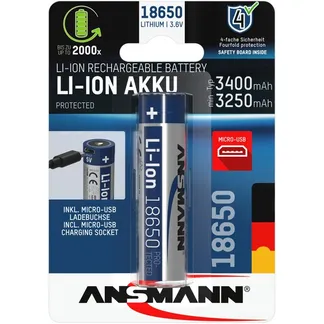 Li-Ion Akku 3.400 mAh, mit Micro-USB Ladebuchse Li-Ion Akku 3.400 mAh, mit Micro-USB Ladebuchse