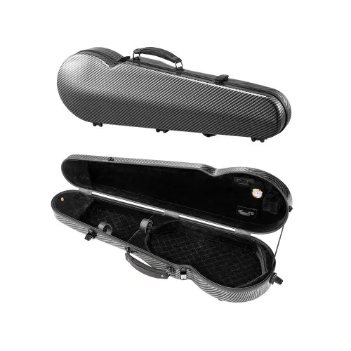 VEVOR 4/4 Violinenkoffer in voller Größe, eingebautes Hygrometer, Geigenkoffer, Geigenkasten mit weichem Futter, zwei Schultergurten, kratzfest, dreieckige Form, für Violine, schwarz VEVOR 4/4 Violinenkoffer in voller Größe, eingebautes Hygrometer, Geigenkoffer, Geigenkasten mit weichem Futter, zwei Schultergurten, kratzfest, dreieckige Form, für Violine, schwarz